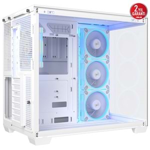 ASUS A32 PLUS M-ATX 3.2 GEN 2X1 TYPE C PORTU VE 360MM AIO CPU SOĞUTUCU & 420MM EKRAN KARTIYLA UYUMLU BEYAZ