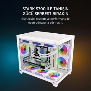 JAMES DONKEY STARK S700 BEYAZ GAMING KASA (NO PSU)