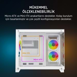 JAMES DONKEY STARK S700 BEYAZ GAMING KASA (NO PSU)