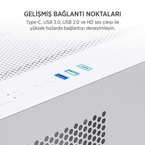 JAMES DONKEY STARK S700 BEYAZ GAMING KASA (NO PSU)