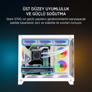 JAMES DONKEY STARK S700 BEYAZ GAMING KASA (NO PSU)