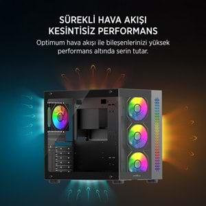 JAMES DONKEY STARK S800 4X ARGB SIYAH GAMING KASA