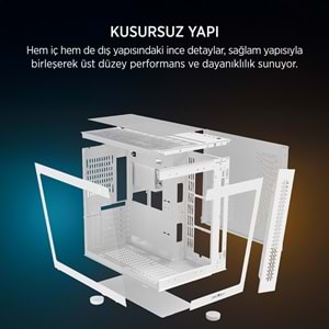 JAMES DONKEY STARK S800 4X ARGB BEYAZ GAMING KASA