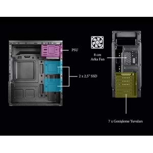 VENTO VS114F 550W MIDI TOWER KASA