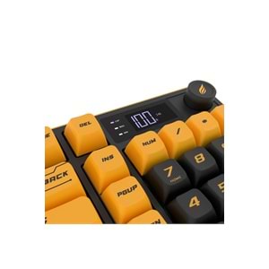 HAWK GAMING HK258CY KABLOSUZ SARI SIYAH KLAVYE