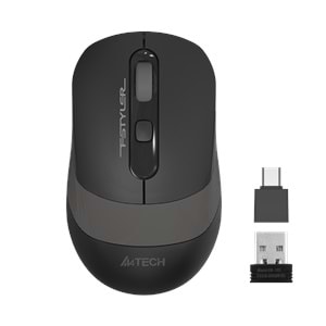 A4 TECH FG10CS SARJLI OPTIK MOUSE SILENT GRİ 2000 DPI