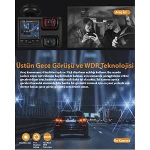 PRUVEEO D30 WI-FI 4K ARAC KAMERASI