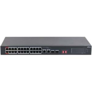 DAHUA S3226-24ET-240 24 PORT 24XFE-2XGE-2X1GE/SFP 240W POE SWİTCH