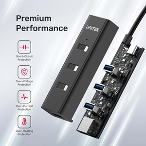 UNITEK TYPE-C TO 4 PORT USB 3.0 + TYPE-C (Y-3089Z01)