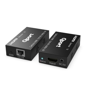 QPORT Q-HEX3 HDMI EXTENDER CAT6 60M 2 LI PAKET