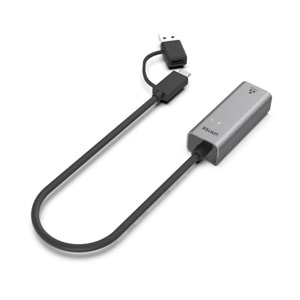 UNITEK HİBRİT USB-C/USB-A 2.5 GİGABİT ETHERNET ADAPTÖRÜ (U1313CGY01)
