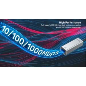 UNITEK HİBRİT USB-C/USB-A 2.5 GİGABİT ETHERNET ADAPTÖRÜ (U1313CGY01)