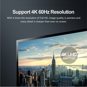 UNITEK DISPLAYPORT 1.2 KABLO 3MT 4K&60Hz (Y-C609BK)