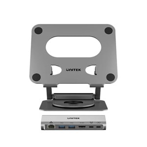 UNITEK 360° METAL 15.6” NOTEBOOK STAND (D1109CGY01)