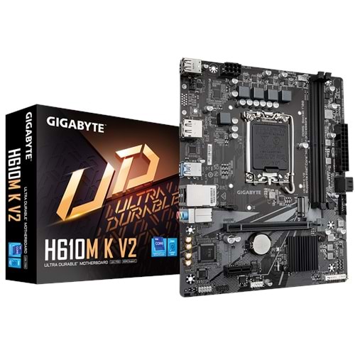GIGABYTE H610M K V2 D5 4800Mhz M.2 HDMI/DP MATX 1700P