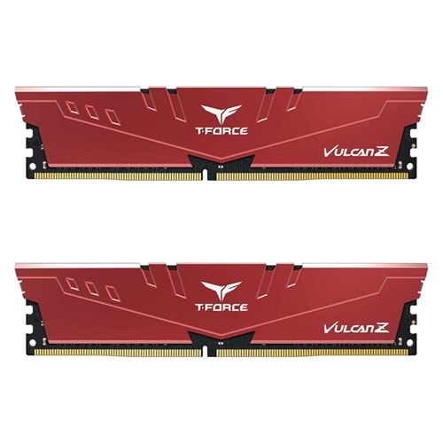 Team T-Force Vulcan Z Red 32GB 2x16GB 3200MHz CL16 DDR4 Gaming Ram (TLZRD432G3200HC16FDC01)