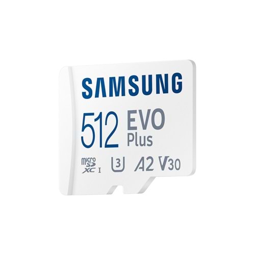 512GB SAMSUNG EVO PLUS MICROSDXC UHS-I U3 V30 A2 160MB/s MB-MC512SA/TR