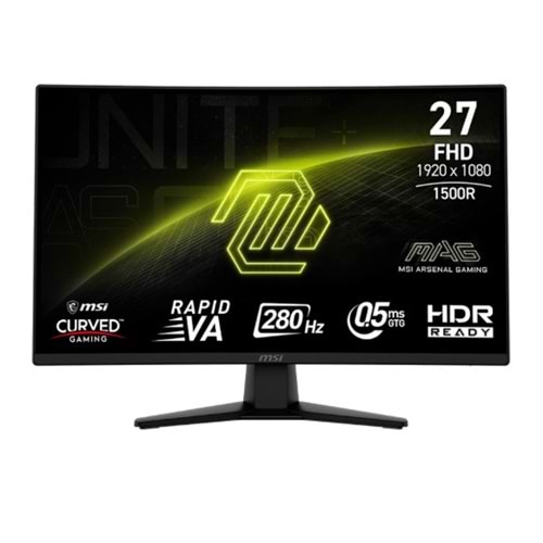 27 MSI MAG 274CXF 0.5MS 280HZ ADAPTIVESYNC FHD