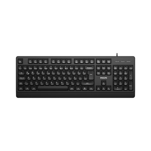 PHILIPS KABLOLU KLAVYE SPK6247B SİYAH