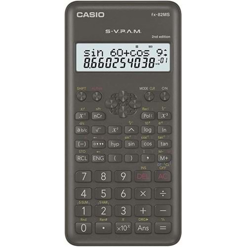 CASIO FX-82MS 2.VERSİYON BİLİMSEL FONKSİYONLU HESAP MAKİNESİ