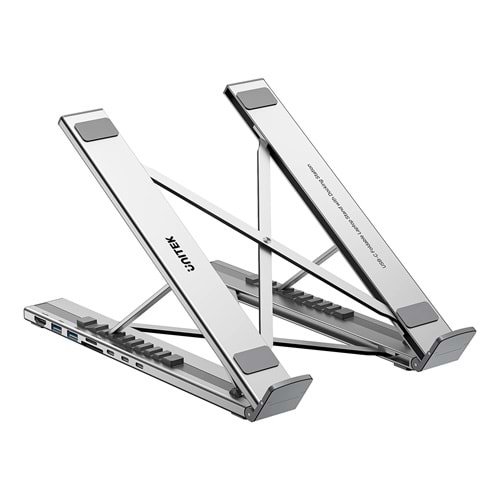 UNITEK KATLANABİLİR NOTEBOOK STANDI VE BAĞLANTI İSTASYONU (D1137AGY01)