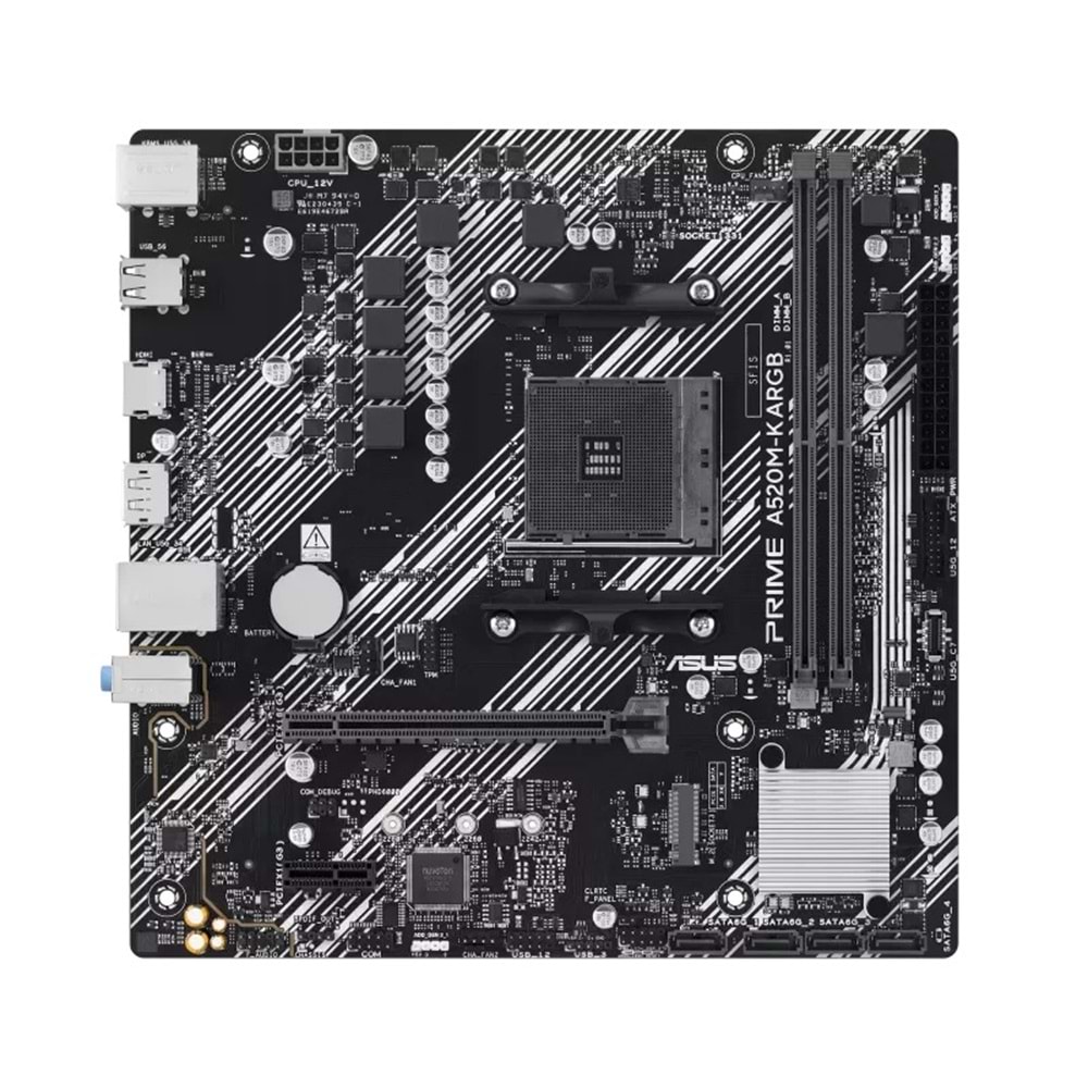 ASUS PRIME A520M-K ARGB DDR4 5100MHz mATX AM4