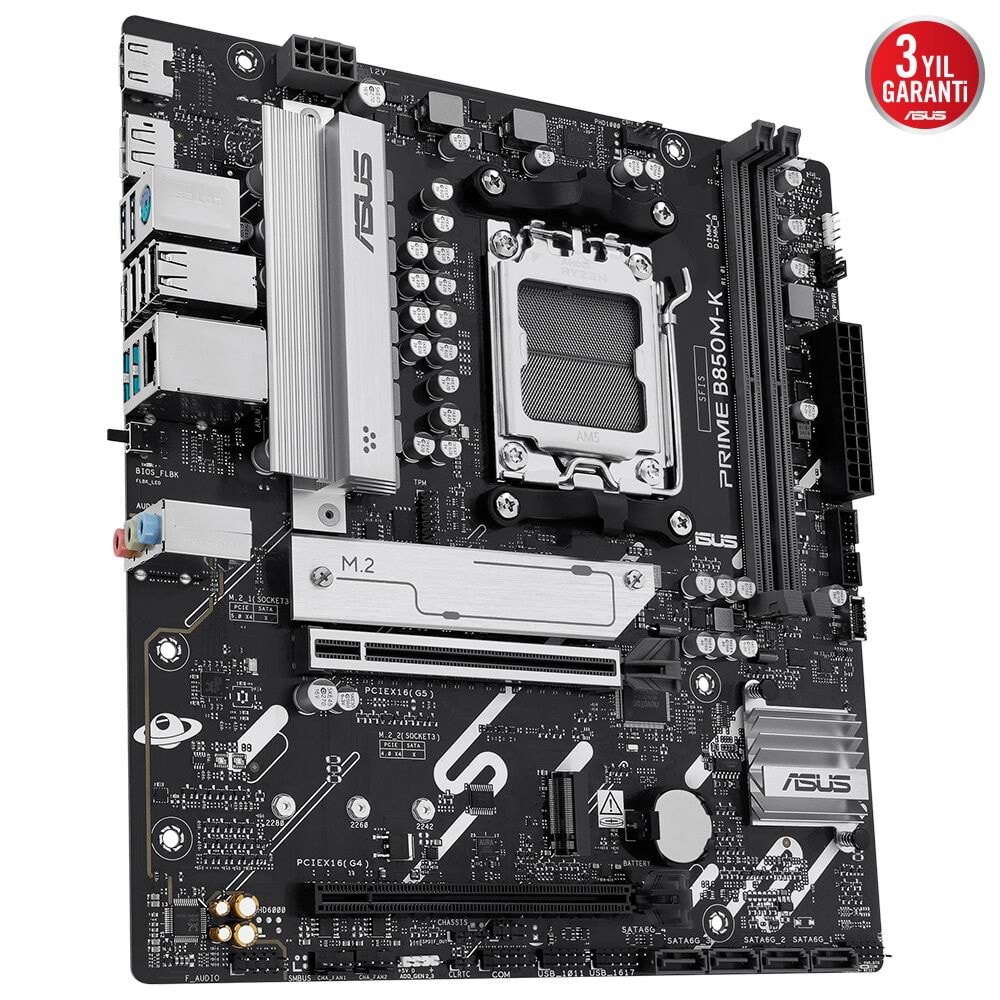 ASUS PRIME B850M-K AM5 DDR5 8400MHZ(OC) HDMI mATX ANAKART