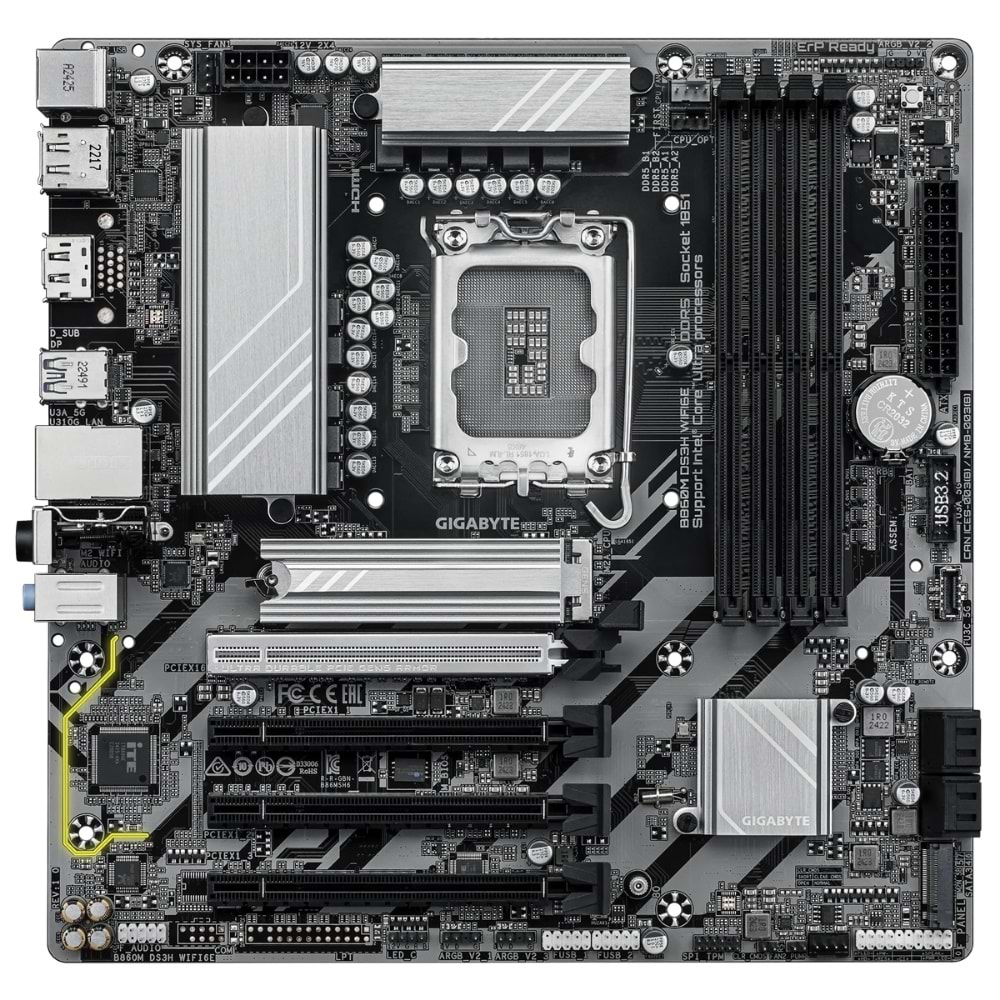 GIGABYTE B860M DS3H WIFI6E SOKET 1851 ANAKART