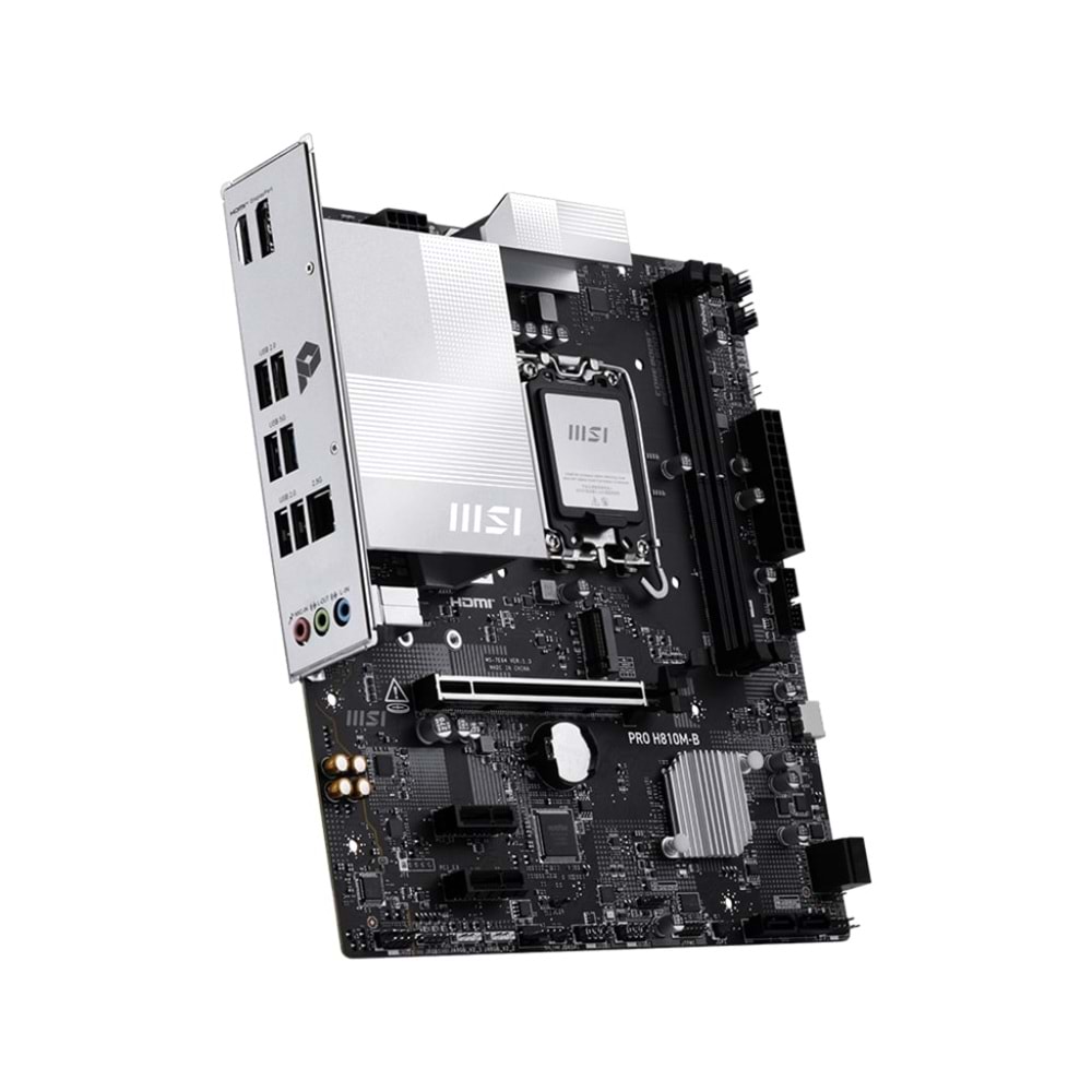 MSI PRO H810M-B DDR5 6400MHz (OC) M.2 mATX 1851P