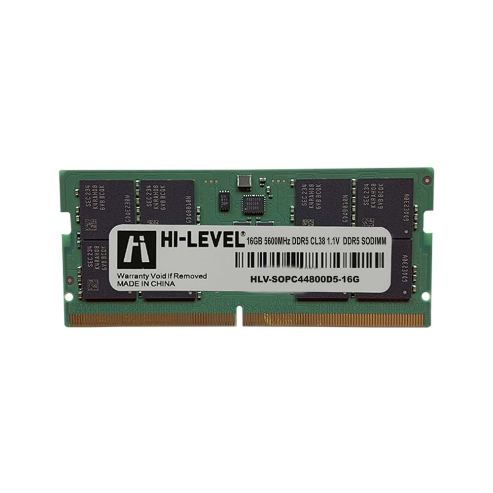 16GB DDR5 5600Mhz SODIMM 1.1 HLV-SOPC44800D5-16G