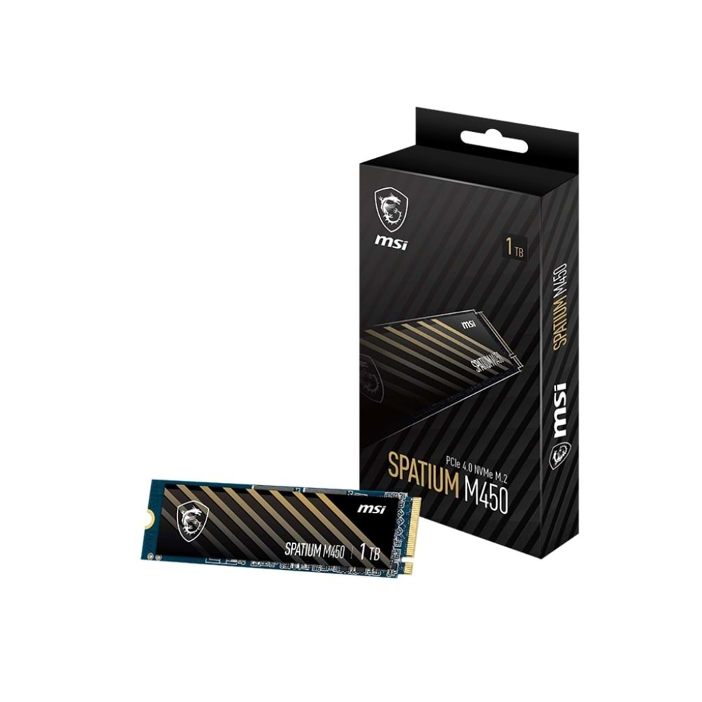 500GB MSI SPATIUM M450 PCIE 4.0 NVME M.2 V1 3000/2000MB/s