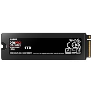 1TB SAMSUNG 990 PRO M.2 SOĞUTUCULU NVMe 7450/6900MB/s MZ-V9P1T0CW (Resmi Distribütör Garantili)