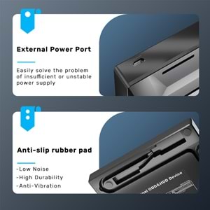 UNITEK HARİCİ DVD-RW USB TYPE-C/A+5in1 DOCK T1037A