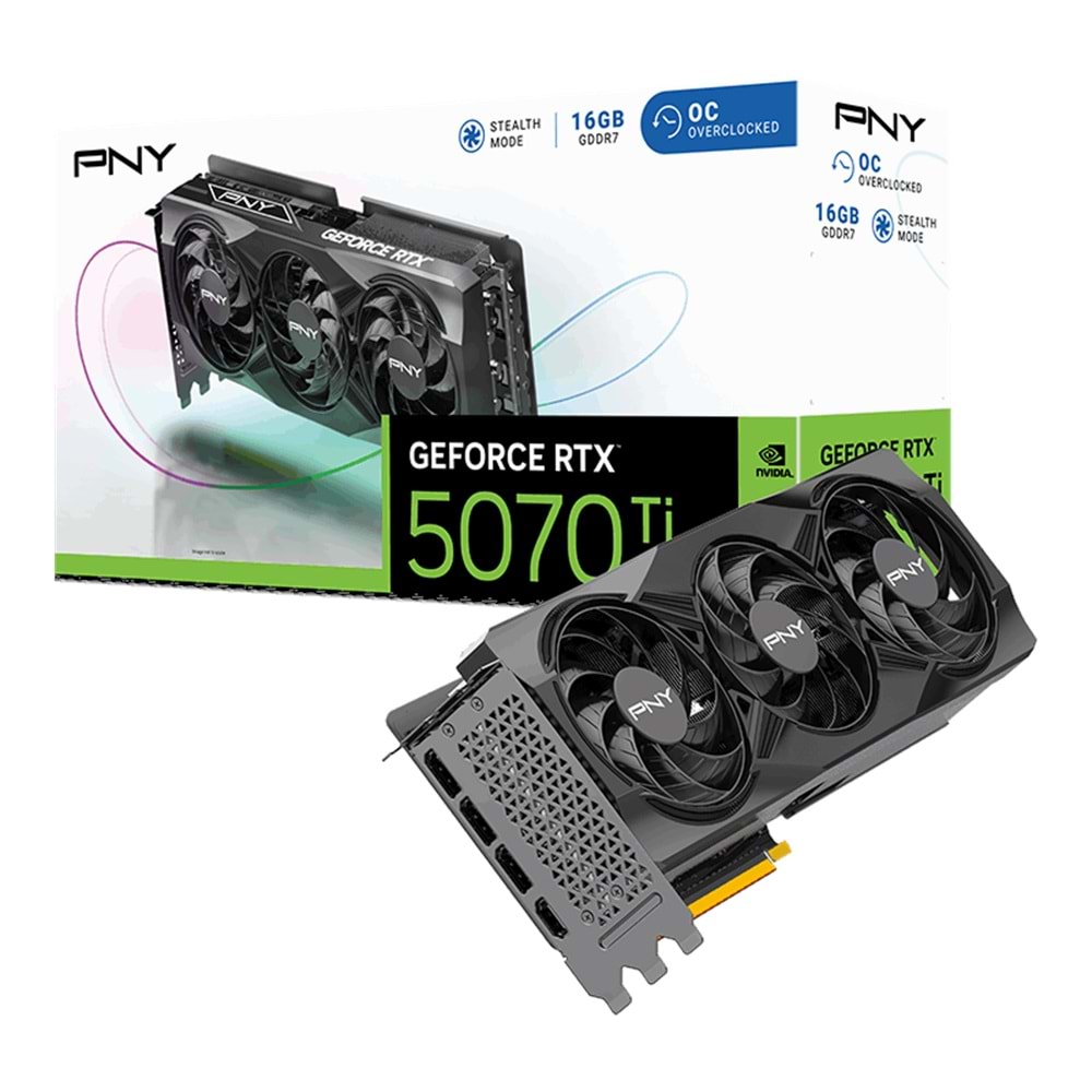 PNY RTX5070Ti 16GB GDDR7 256bit( VCG5070T16TFXPB1-O)