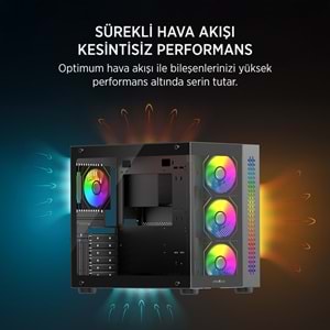 JAMES DONKEY STARK S800 4X ARGB 750W BLACK KASA