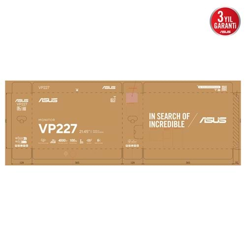 21.45 ASUS VP227HF 1MS 100HZ VA FHD HDMI
