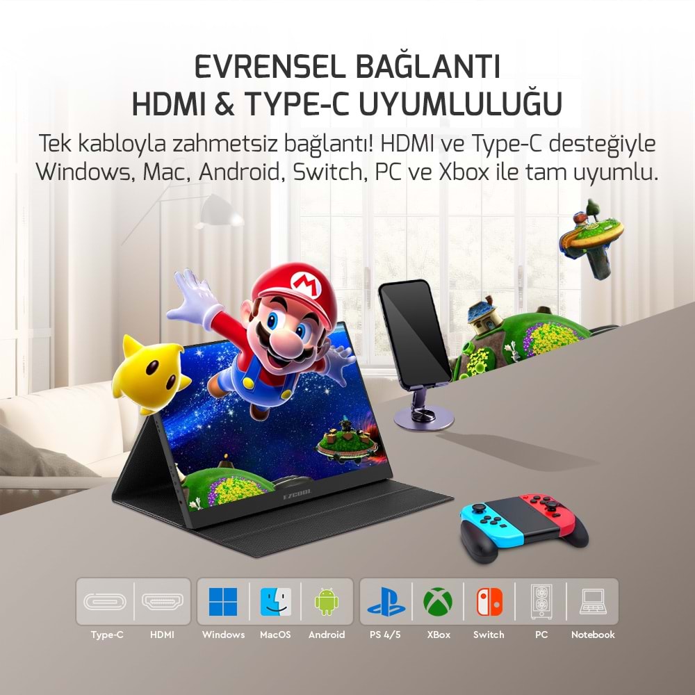 EZCOOL LITE E15 15,6’’ NON TOUCH 60HZ FHD PORTABLE