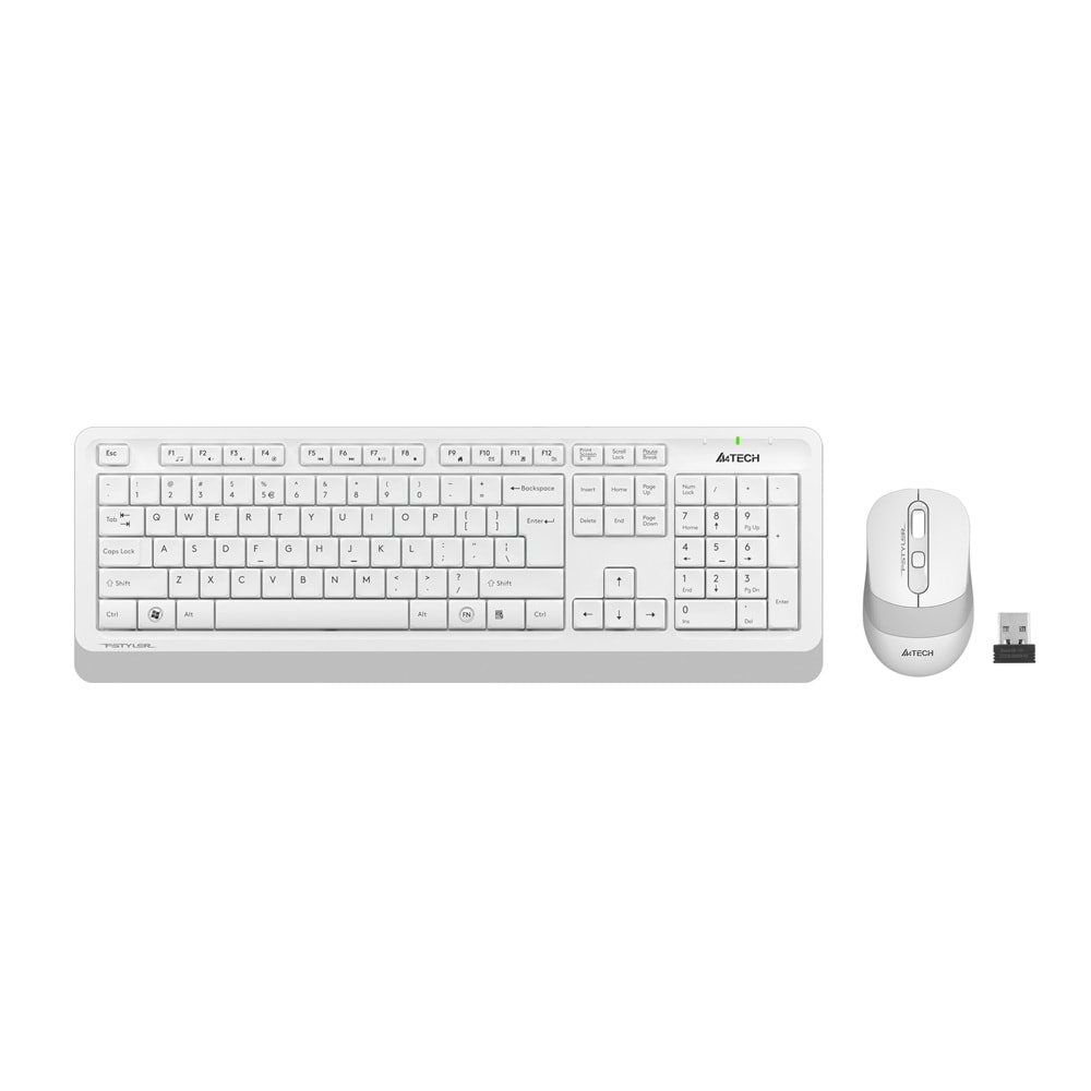 A4 TECH FG1010 Q 2.4 GHZ USB BEYAZ KLAVYE+MOUSE KABLOSUZ SET