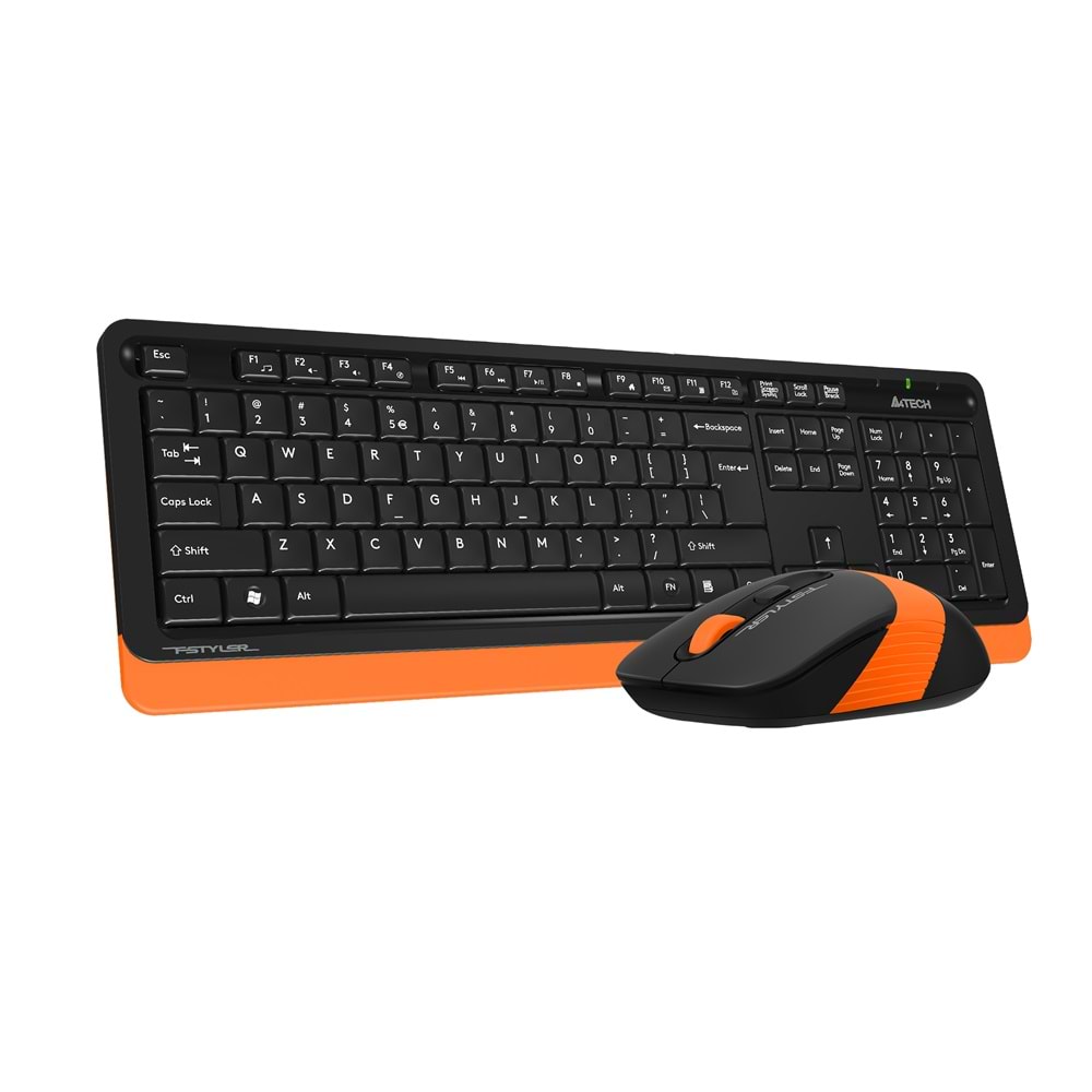 A4 TECH FG1010 Q 2.4 GHZ USB TURUNCU KLAVYE+MOUSE KABLOSUZ SET