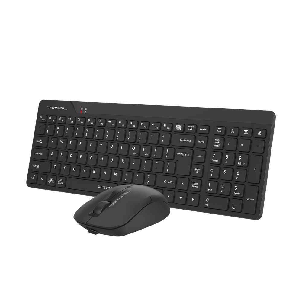 A4 TECH FG2300 Q SILENT 2.4 GHZ AİR2 SİYAH KLAVYE+MOUSE