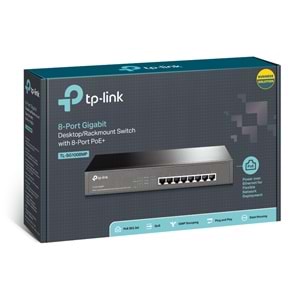 TP-LINK TL-SG1008MP 8PORT 10/100/1000 YÖNETİLEMEZ POE SWITCH