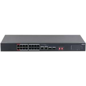 DAHUA S3218-16ET-135 16 PORT 16XFE-2XGE-2XGE/SFP YÖNETİLEMEZ MEGABİT 135W POE SWİTCH