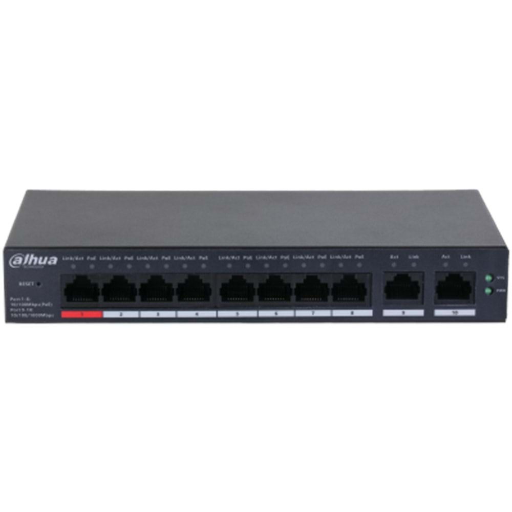 DAHUA CS4010-8ET-110 8xFE-2xGE YÖNETİLEBİLİR MEGABİT 110W POE SWİTCH