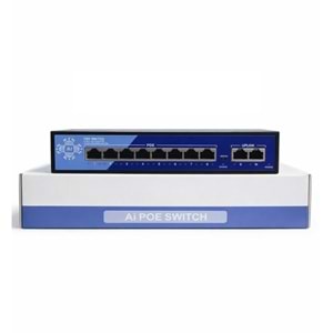 EZCOOL EZ-08PSE 8PORT 8FE+2FE 120W MEGABİT POE SWİTCH