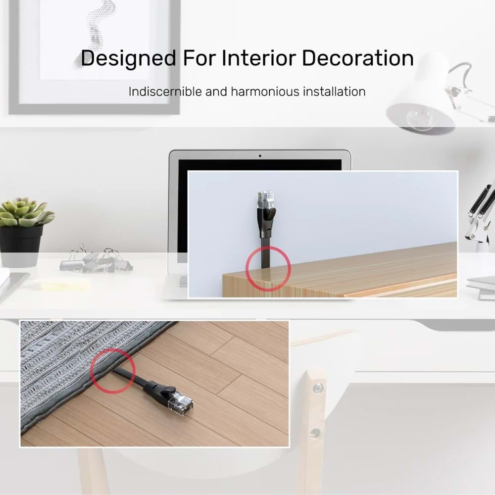 UNITEK CAT6 PATCH KABLO 2MT FLAT (C1810GBK)