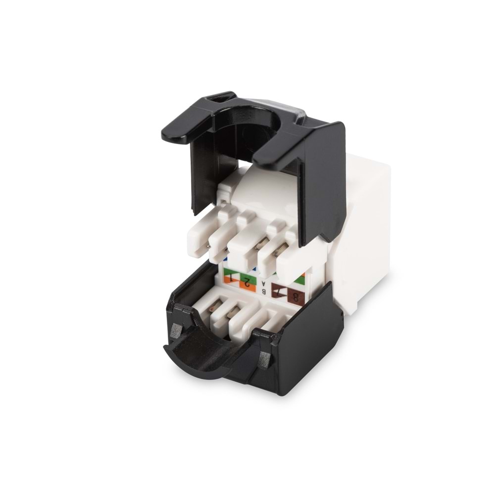 DIGITUS DN-93603 CAT6 CLASS E KEYSTONE JACK, ZIRHSIZ, ALETSİZ SONLANDIRILABİLİR