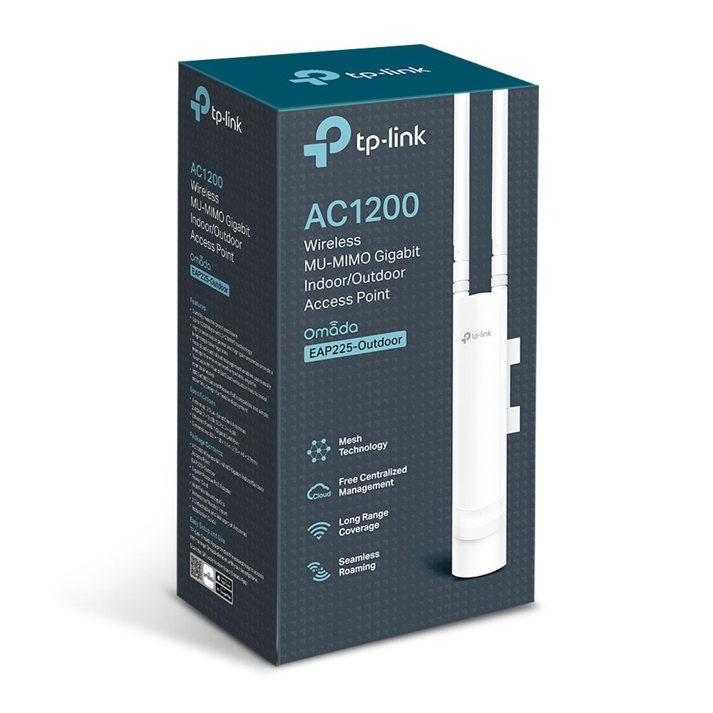TP-LINK OMADA EAP225 AC1200 1PORT POE INDOOR/OUTDOOR ACCESS POINT