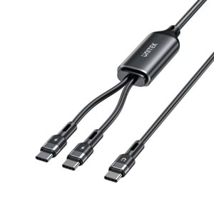 UNITEK 2in1 TYPE-C HIZLI ŞARJ KABLO (C14146ABK01-1.8M)