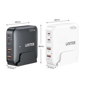 Unitek 100W Masaüstü GAN Şarjİstasyon Beyaz (P1229AWH)