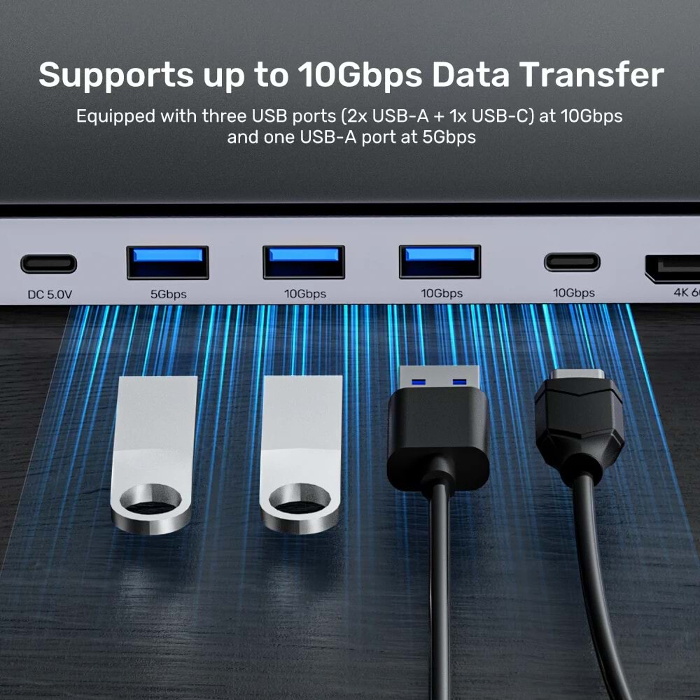 UNITEK UHUB15+ USB-C 4K BAGLANTI ISTASYONU (D1106AGY01)